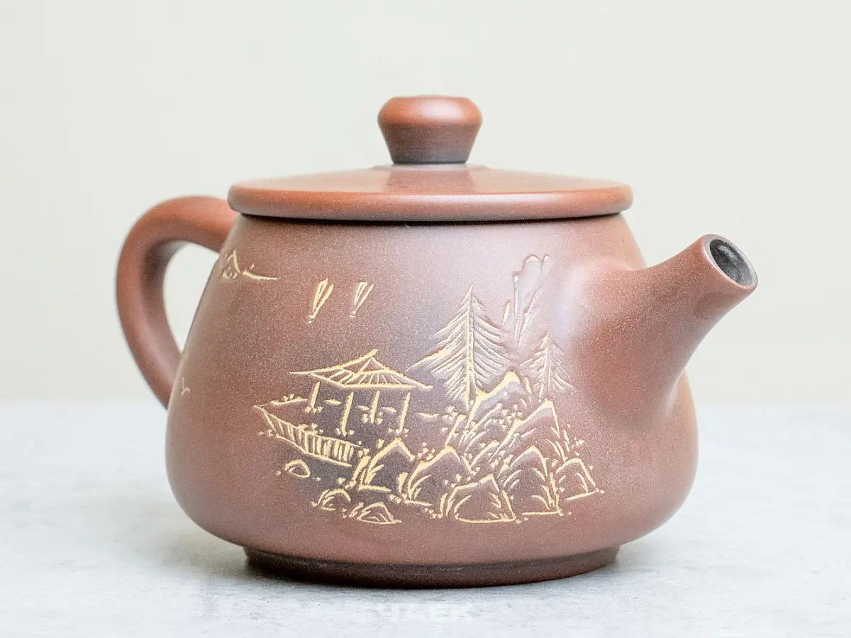 Чайник из Гуанси № 153, керамика Циньчжоу, 115 мл