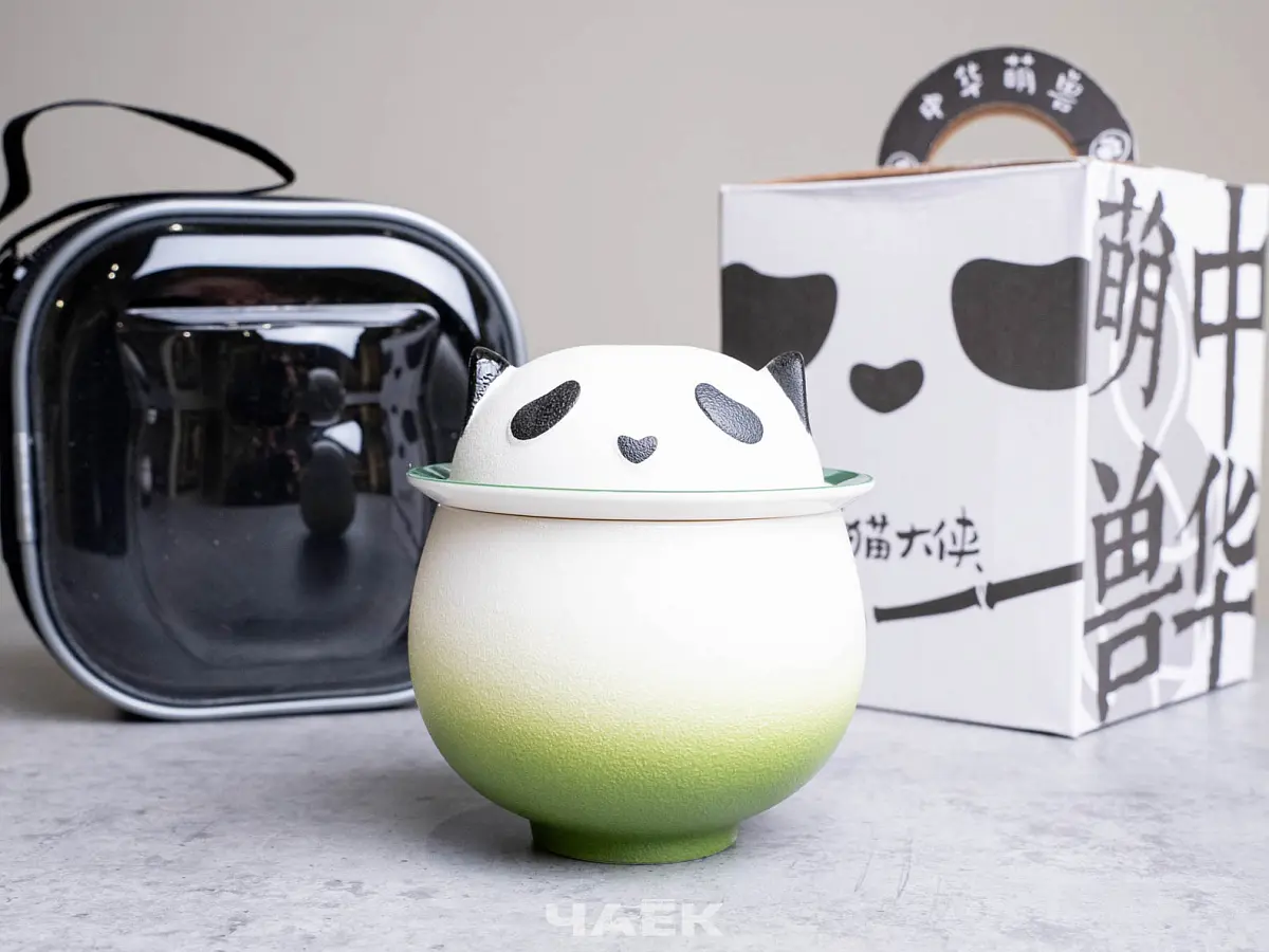 Походный чайный набор № 3 «Пандочка», зелёный