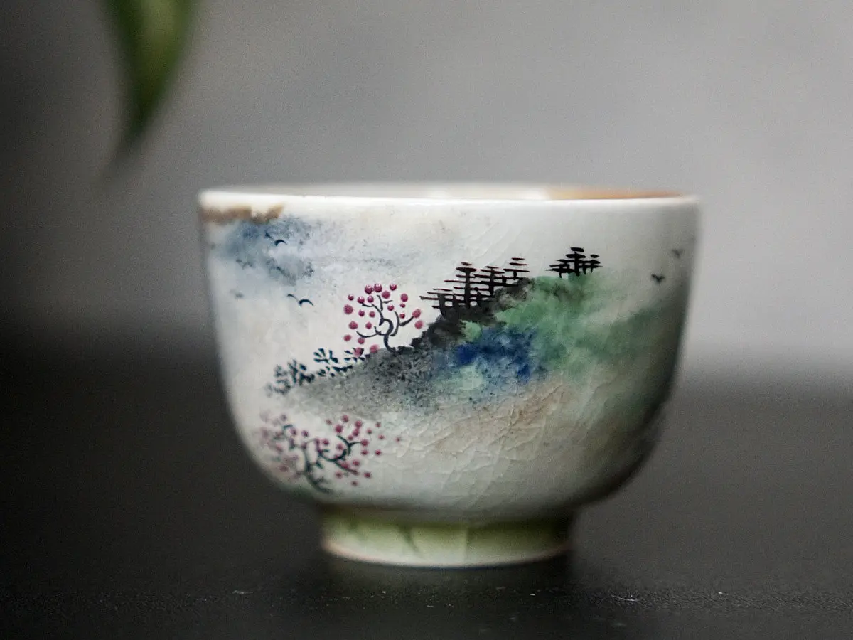 Пиала «Спокойствие» № 77, керамика Цзиндэчжэнь, 75 мл