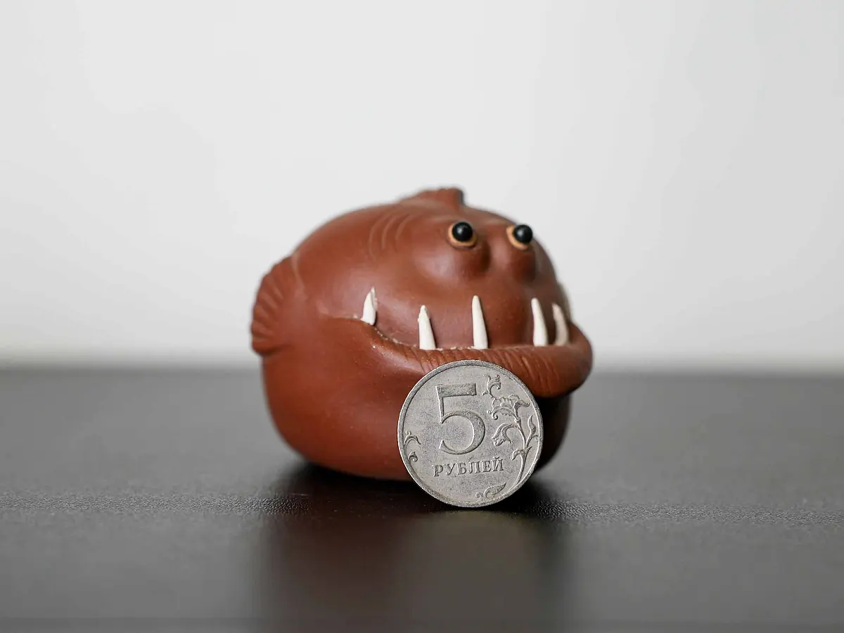 Чайная фигурка «Рыбка» № 45, исинская глина