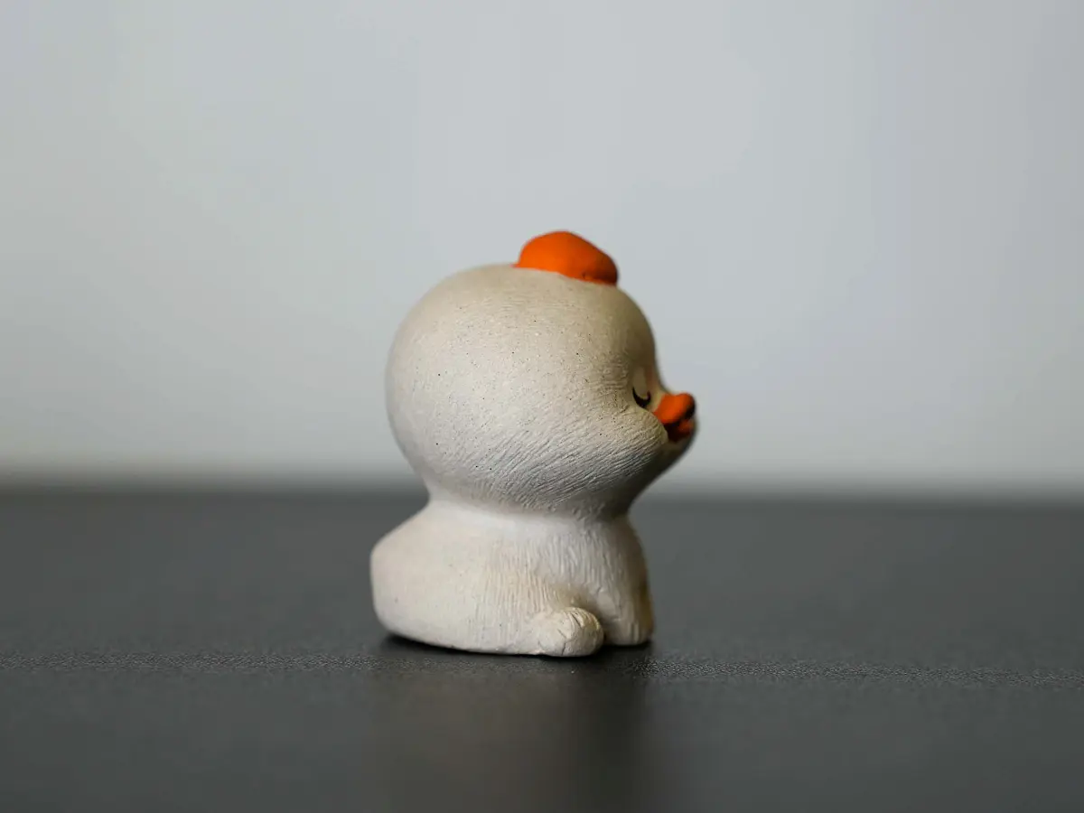 Чайная фигурка «Утёнок» № 65, исинская глина