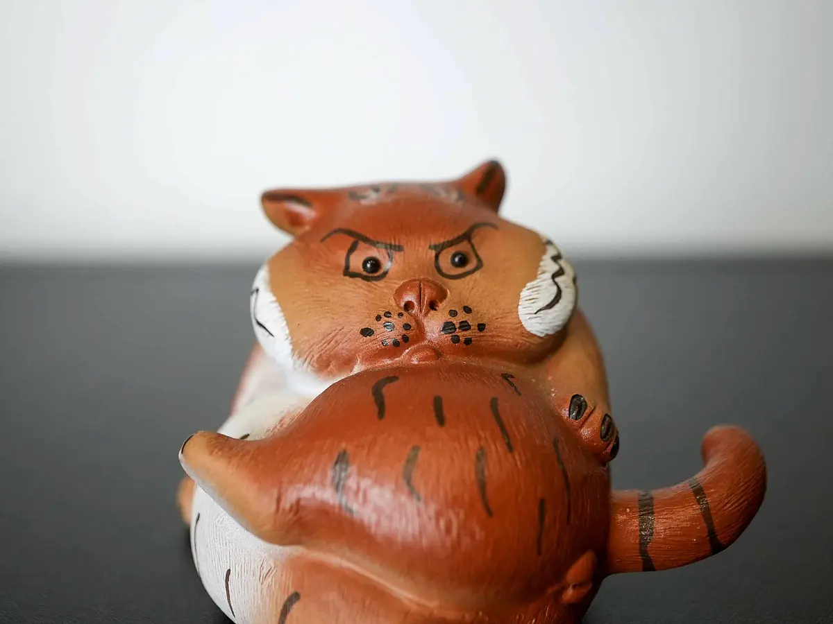 Чайная фигурка «Тигр» № 99, исинская глина