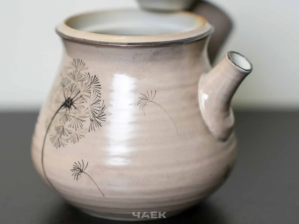 Чайник с боковой ручкой № 561, керамика Цзиндэчжэнь, 130 мл