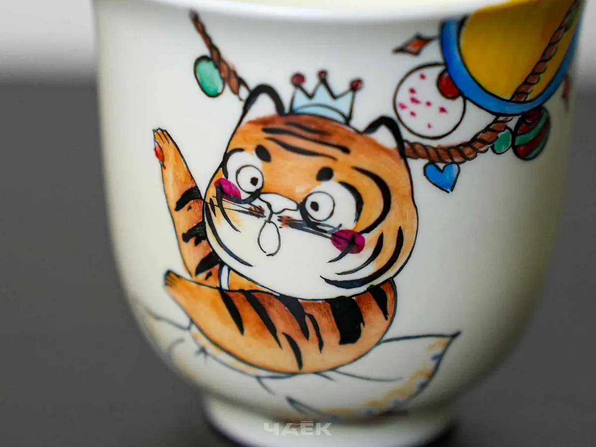 Пиала № 282, керамика Цзиндэчжэнь, 80 мл