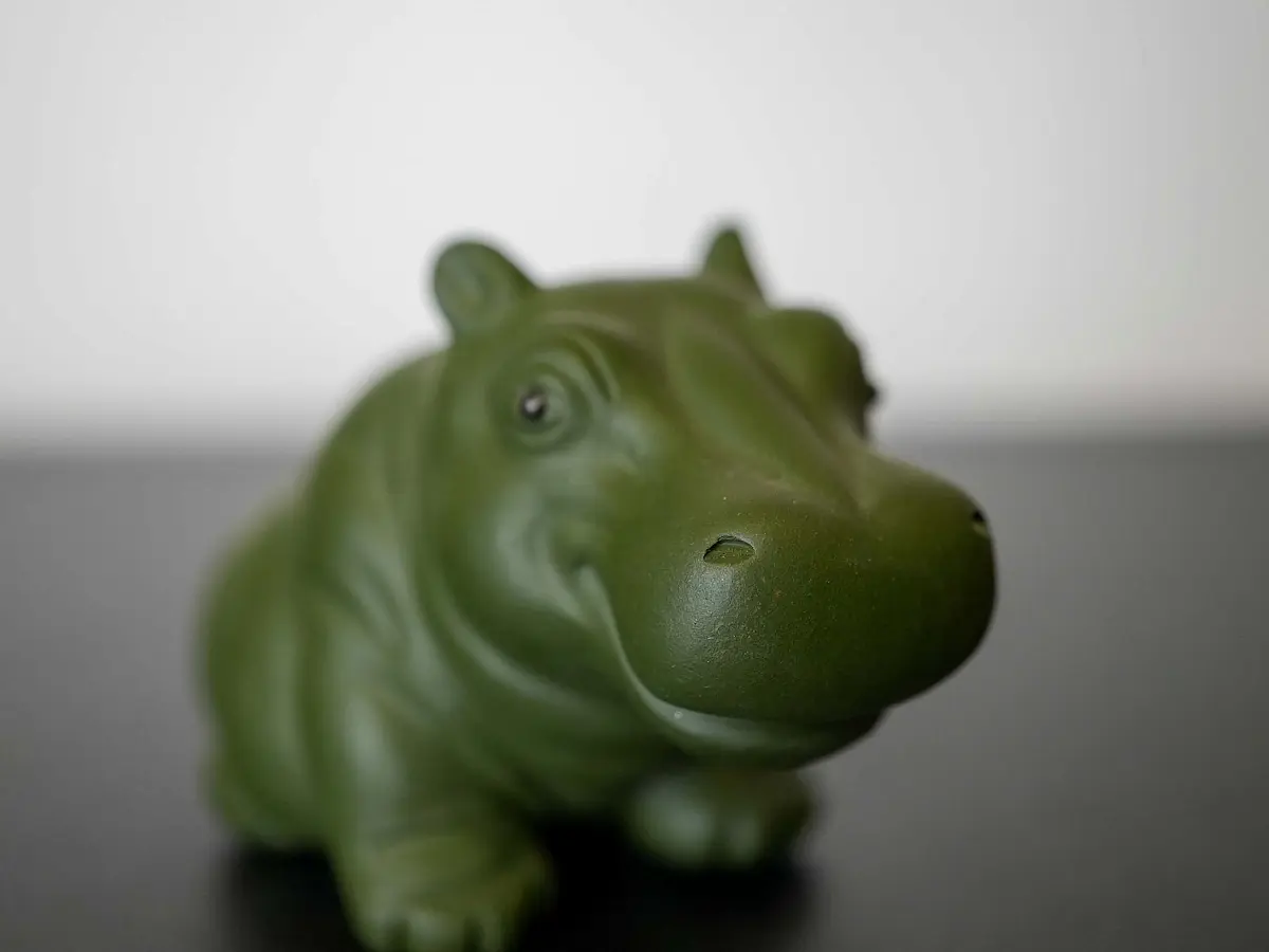 Чайная фигурка «Бегемот» № 96, исинская глина