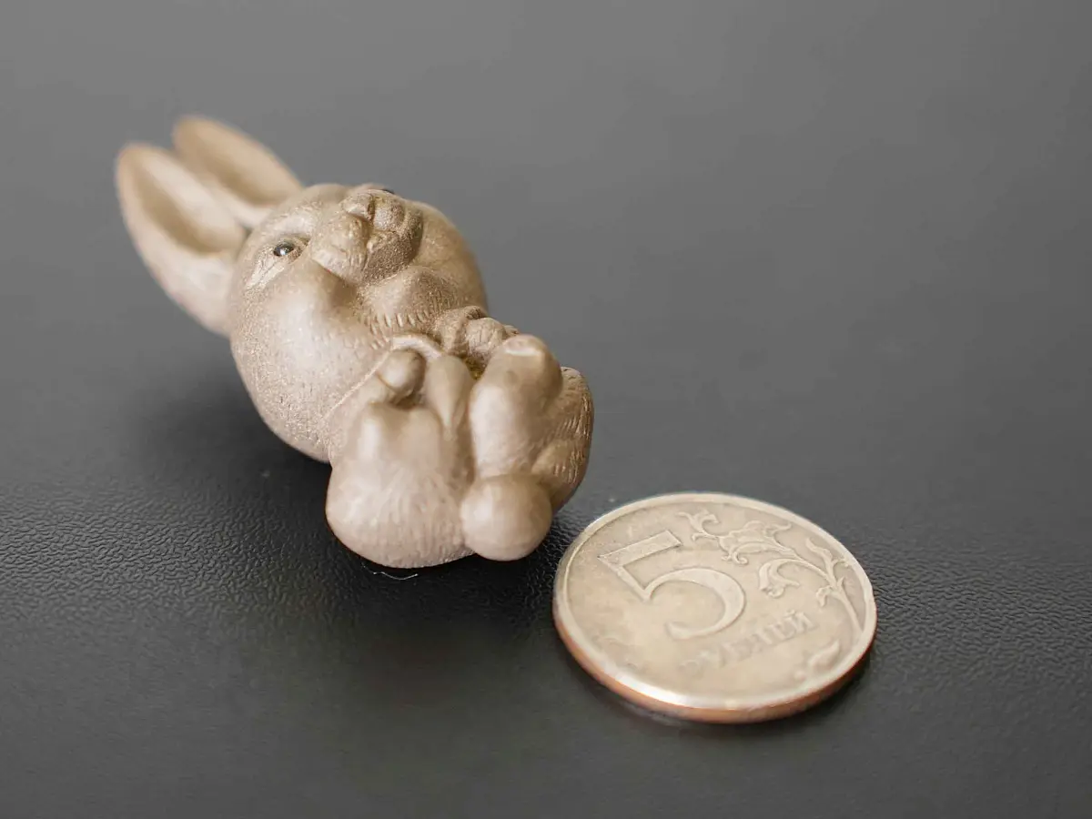 Чайная фигурка «Заяц» № 71, исинская глина