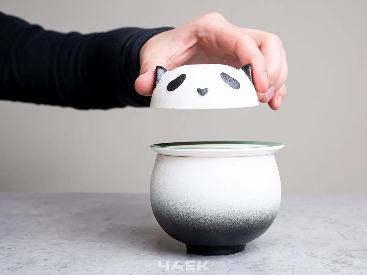 Походный чайный набор № 4 «Пандочка», чёрный