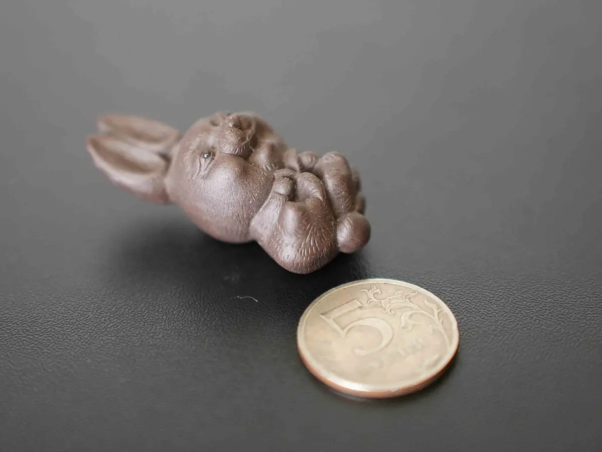 Чайная фигурка «Заяц» № 73, исинская глина