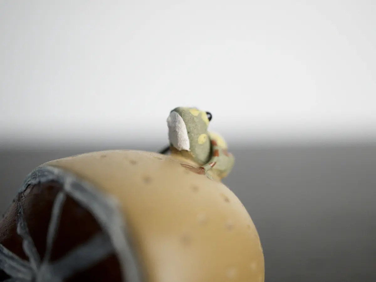 Чайная фигурка «Лягушка» № 7, исинская глина