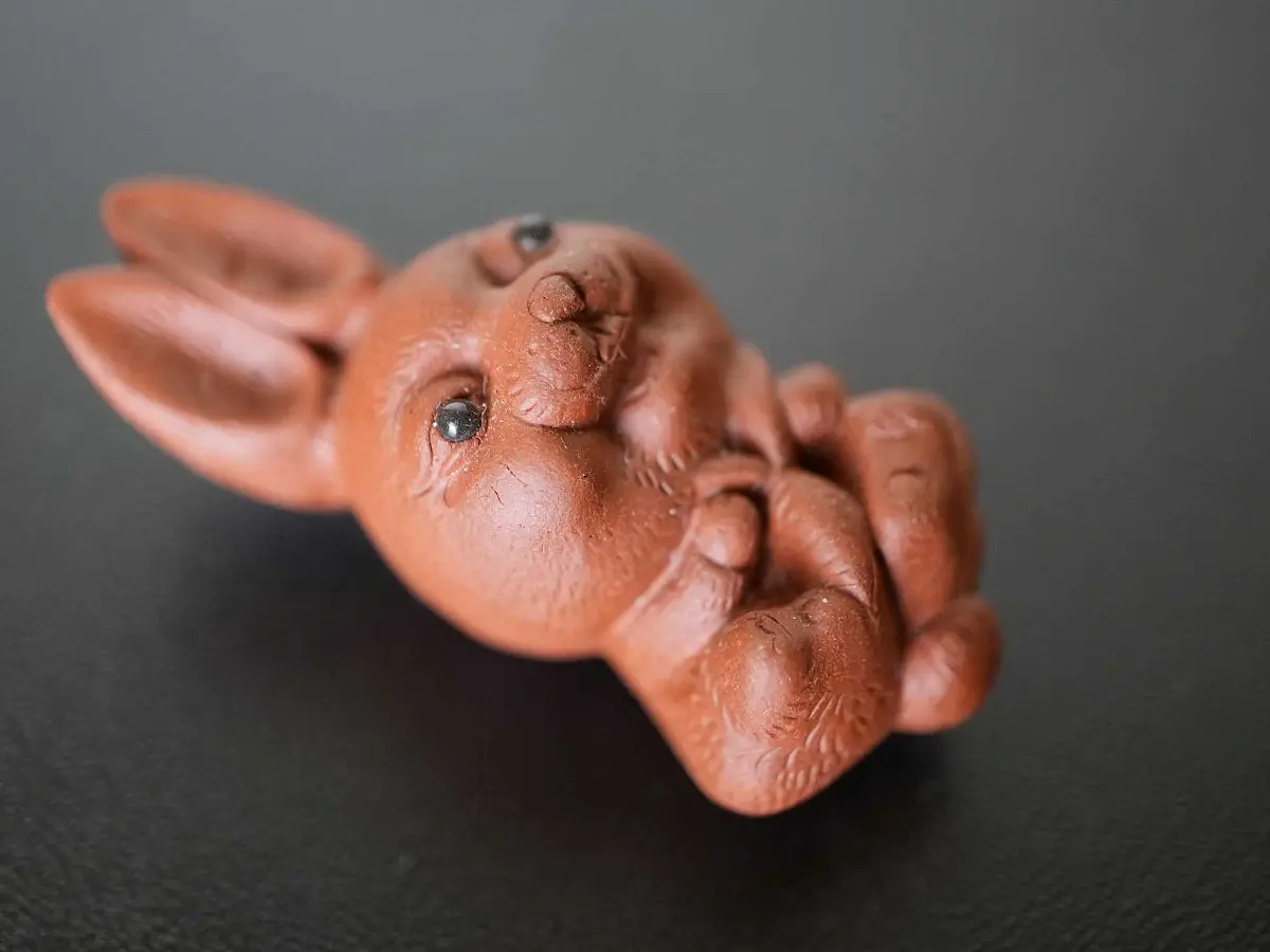 Чайная фигурка «Заяц» № 82, исинская глина