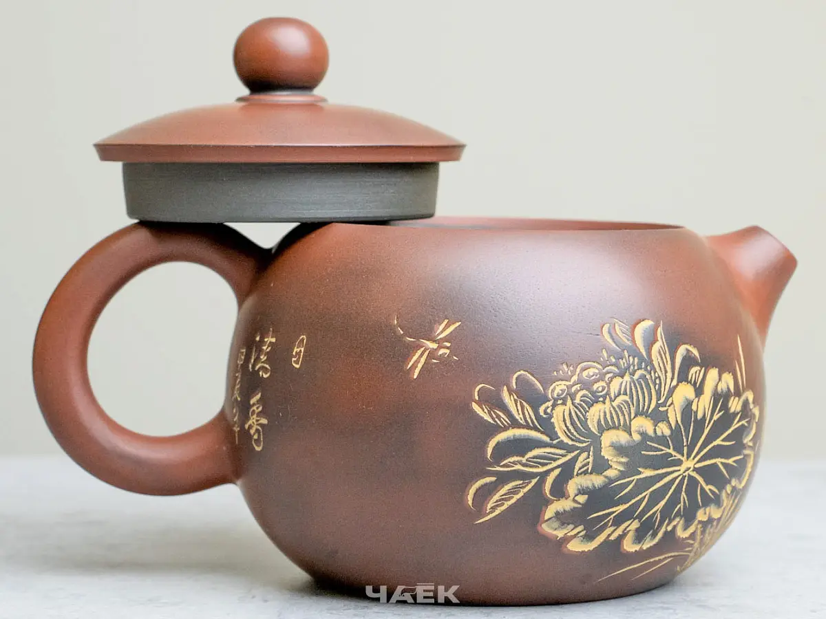 Чайник из Гуанси № 182, керамика Циньчжоу, 230 мл