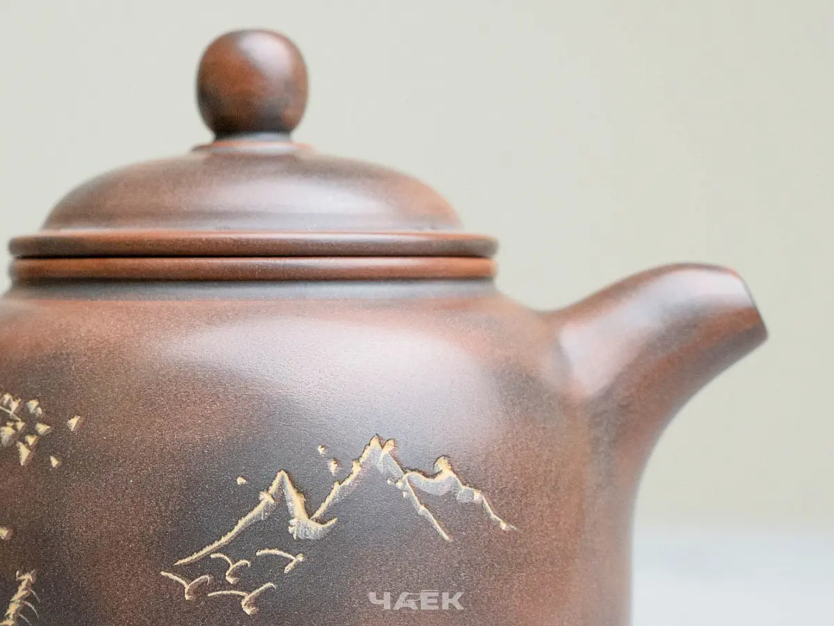 Чайник из Гуанси № 185, керамика Циньчжоу, 185 мл