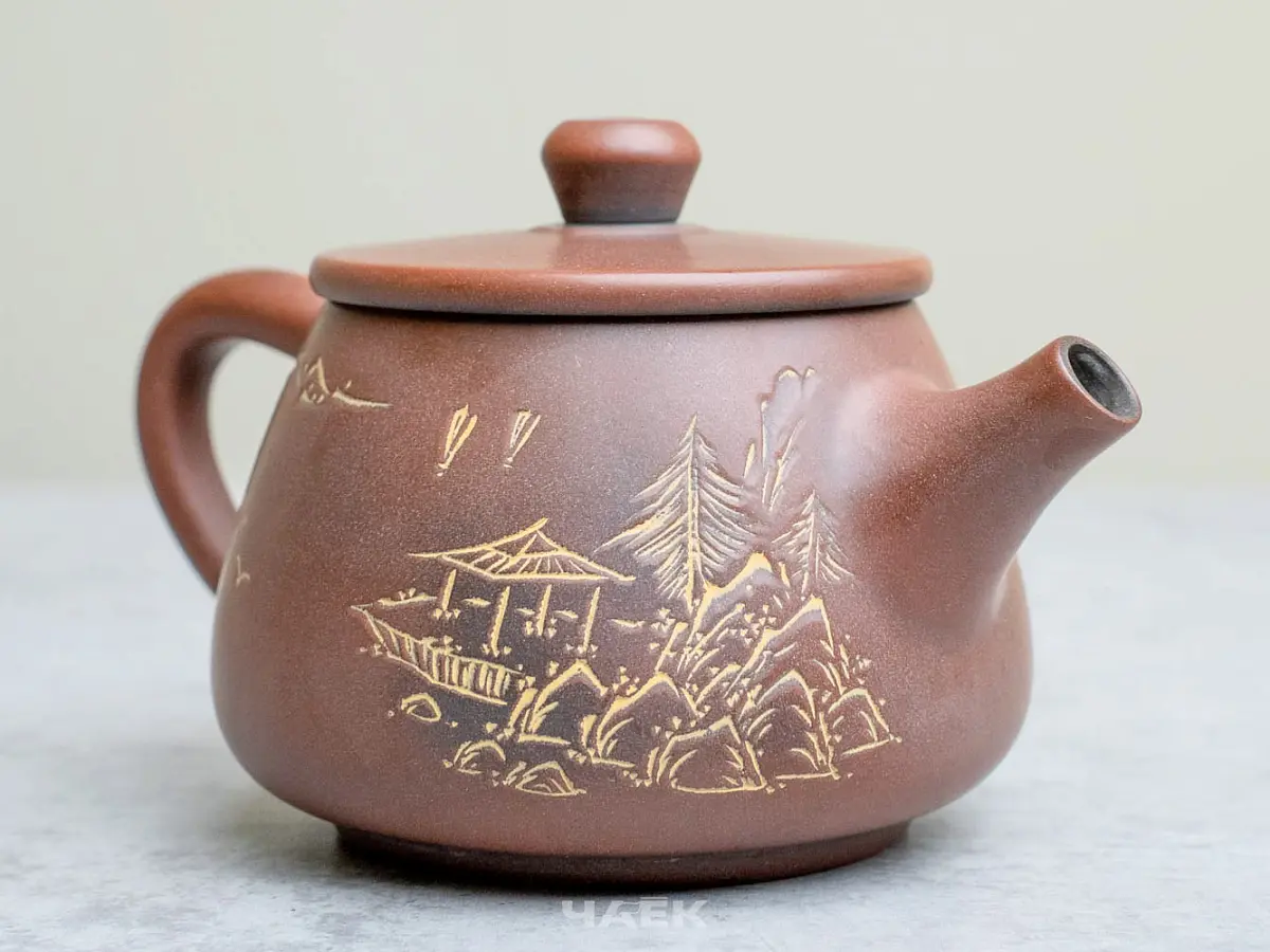 Чайник из Гуанси № 153, керамика Циньчжоу, 115 мл