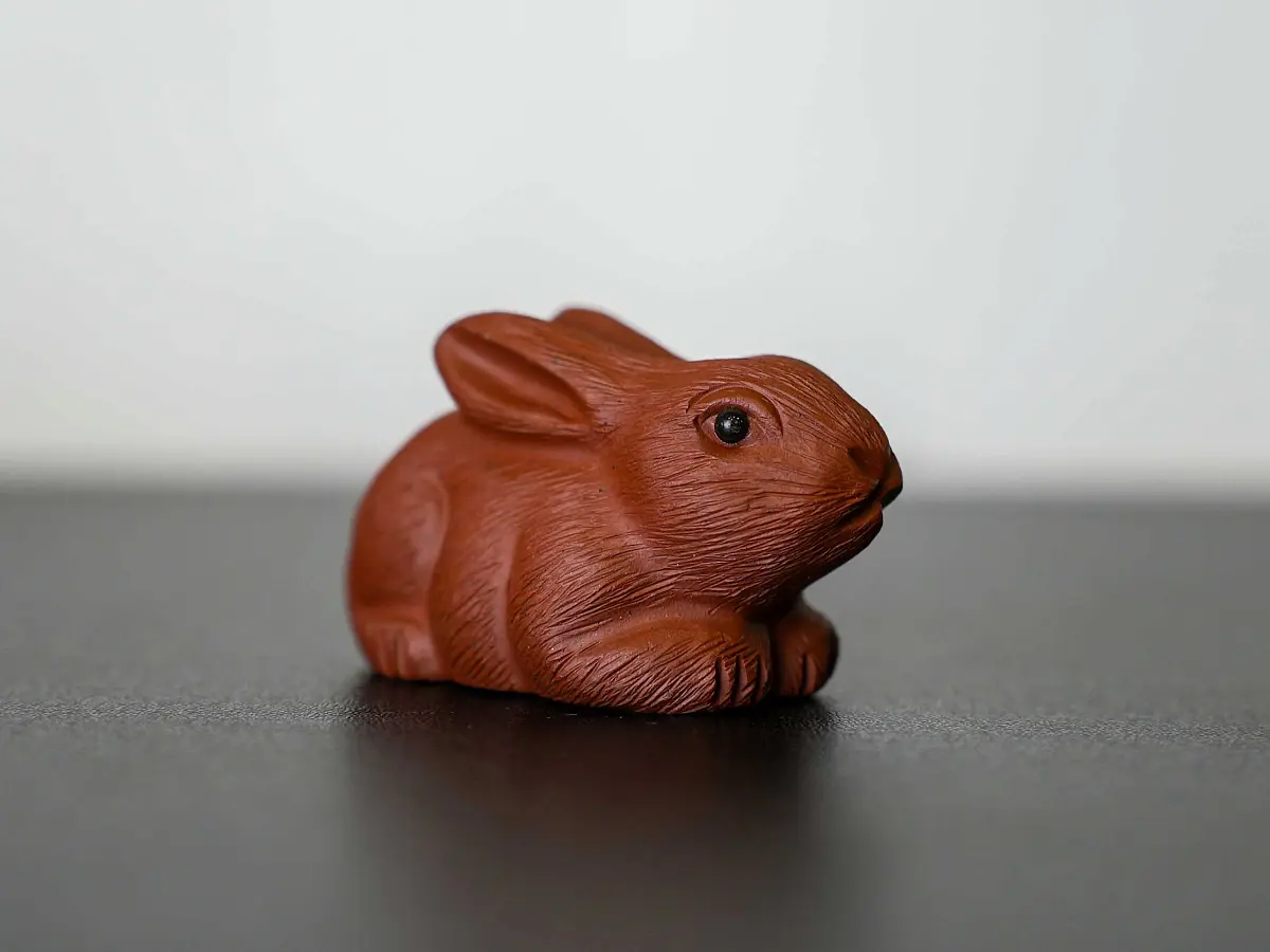 Чайная фигурка «Заяц» № 56, исинская глина