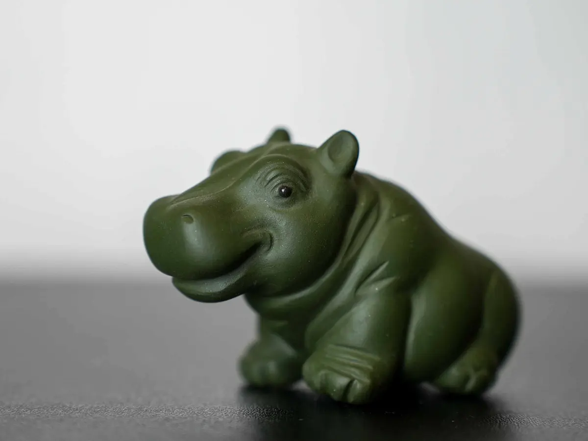 Чайная фигурка «Бегемот» № 96, исинская глина