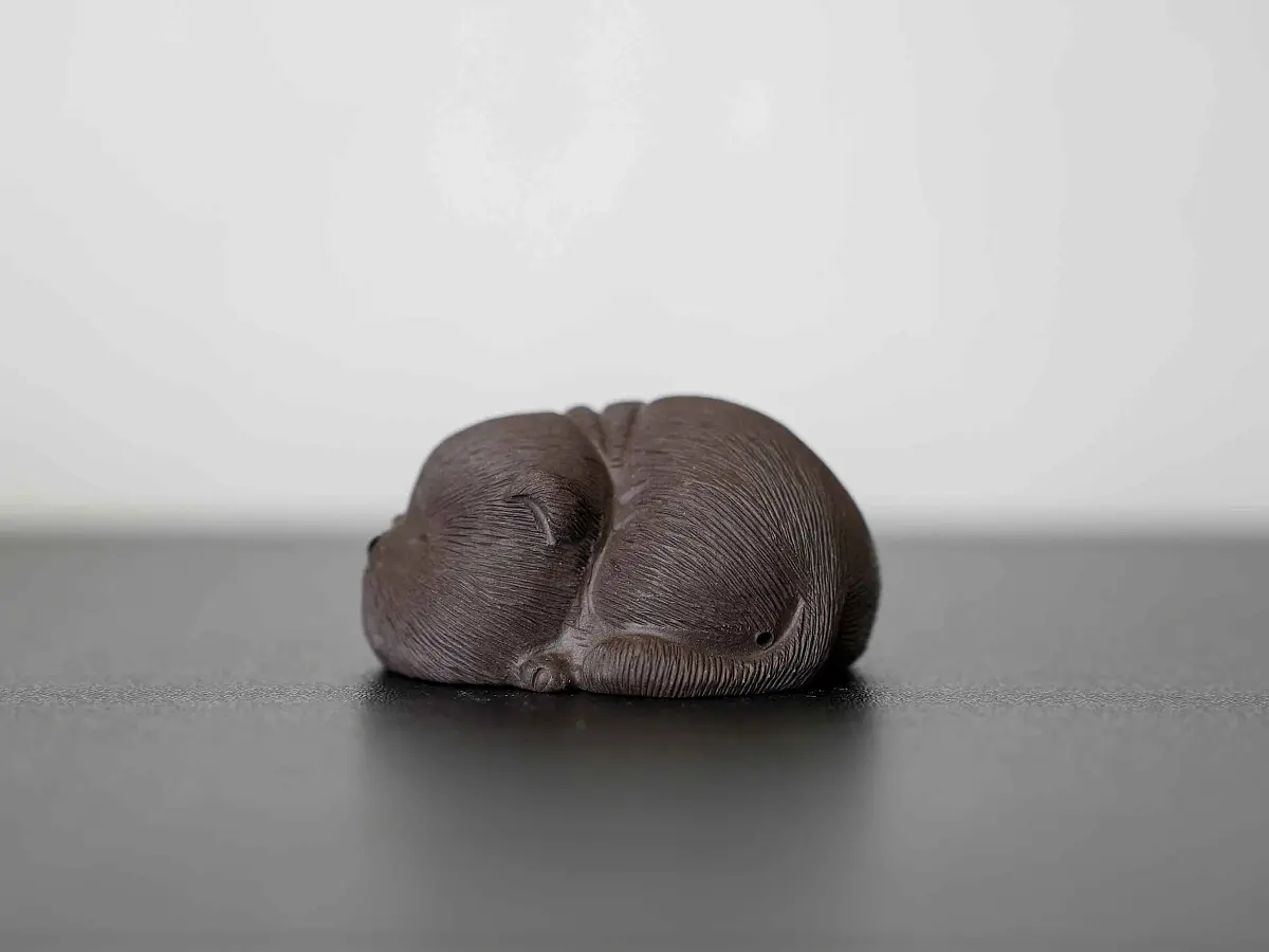 Чайная фигурка «Котёнок» № 57, исинская глина