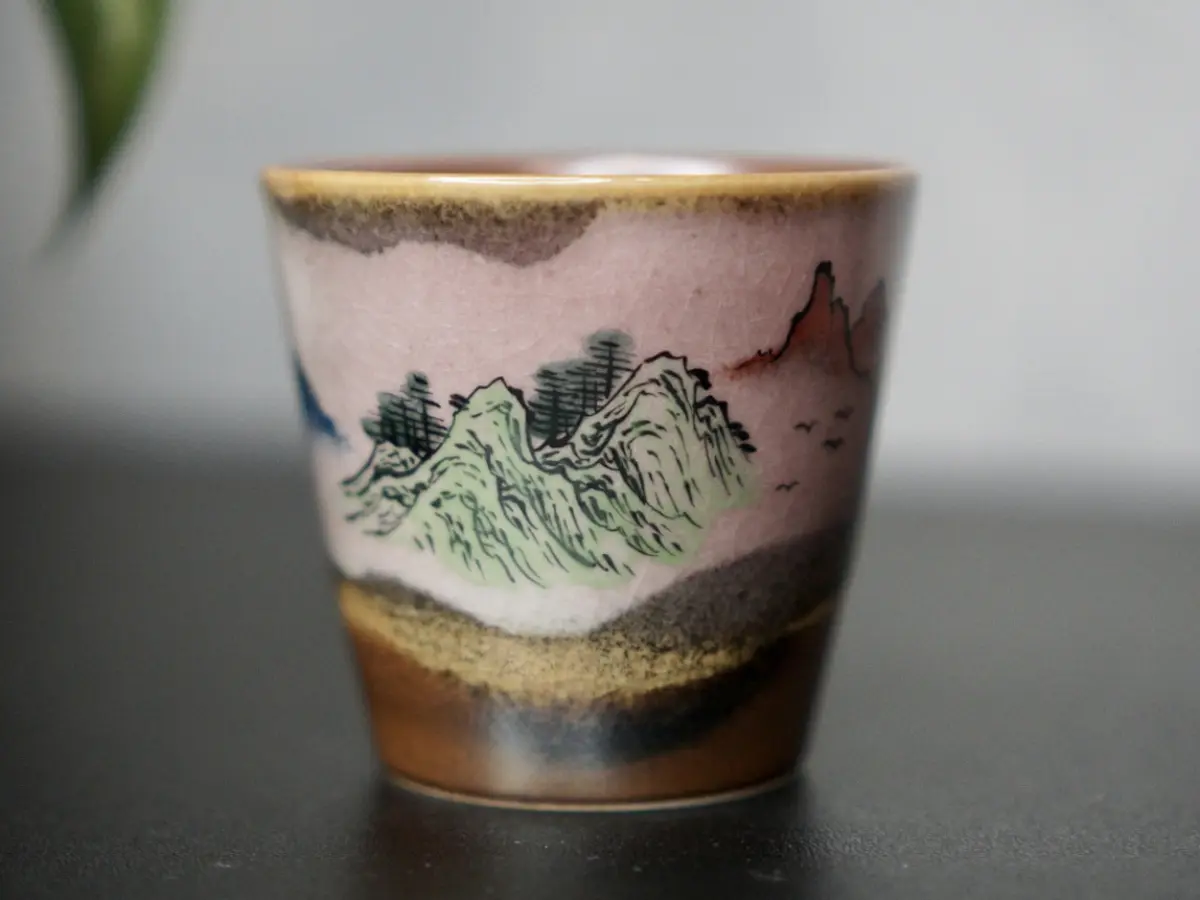 Пиала «Горы» № 84, керамика Цзиндэчжэнь, 82 мл