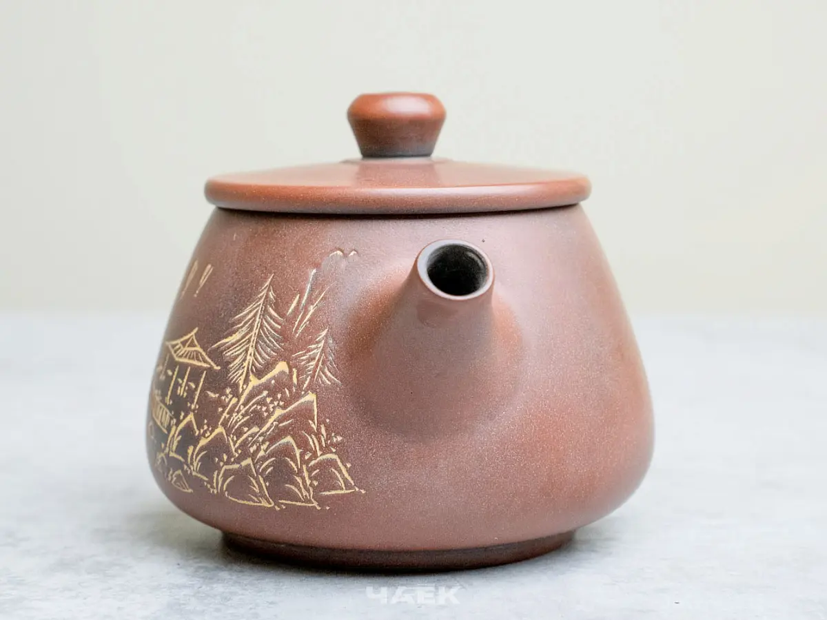 Чайник из Гуанси № 153, керамика Циньчжоу, 115 мл