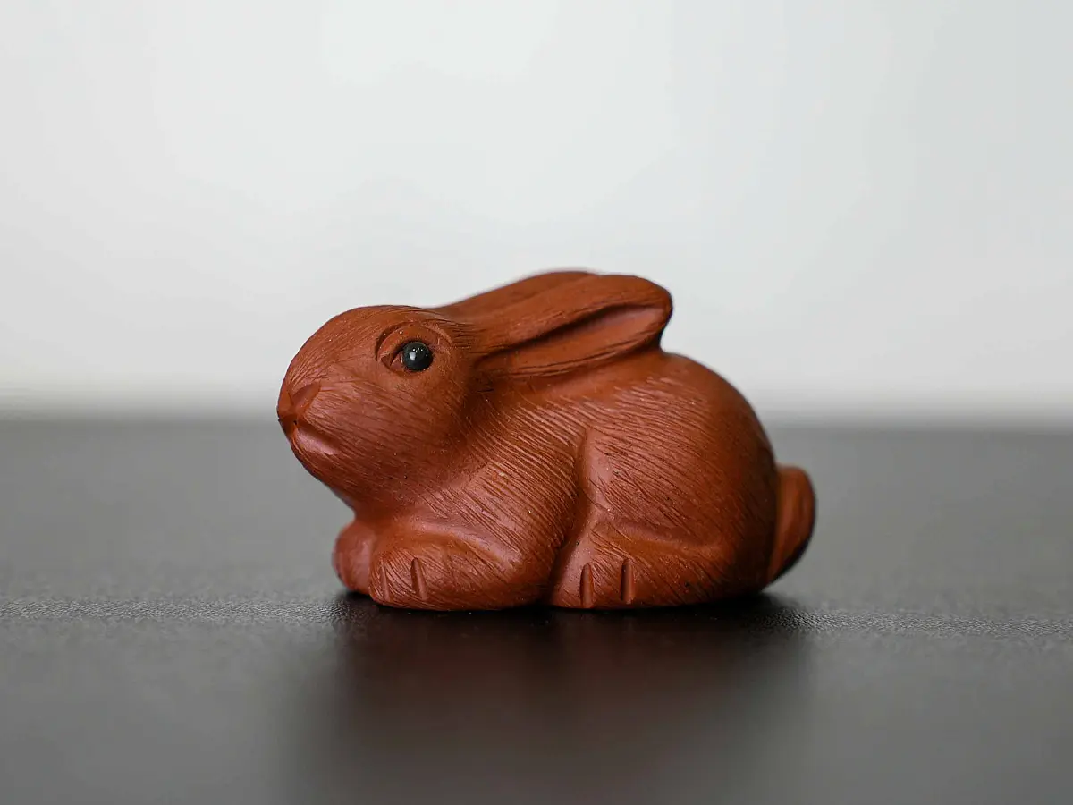 Чайная фигурка «Заяц» № 56, исинская глина