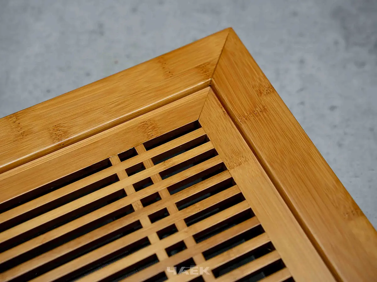 Чабань из бамбука с поддоном, средняя, 40х28 см