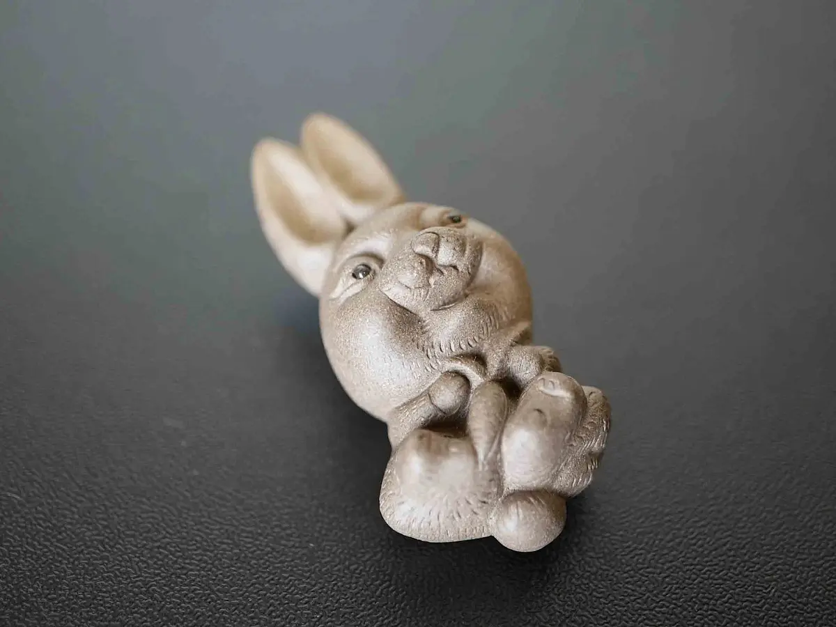 Чайная фигурка «Заяц» № 73, исинская глина