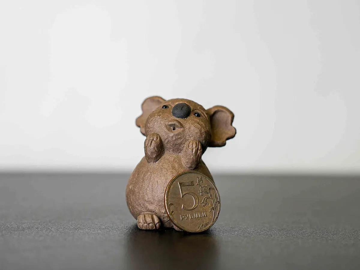 Чайная фигурка «Счастливая Коала» № 54, исинская глина