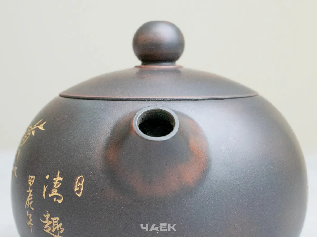 Чайник из Гуанси № 195, керамика Циньчжоу, 163 мл