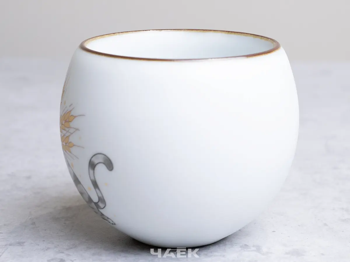 Пиала «Котик» № 112, керамика, 100 мл