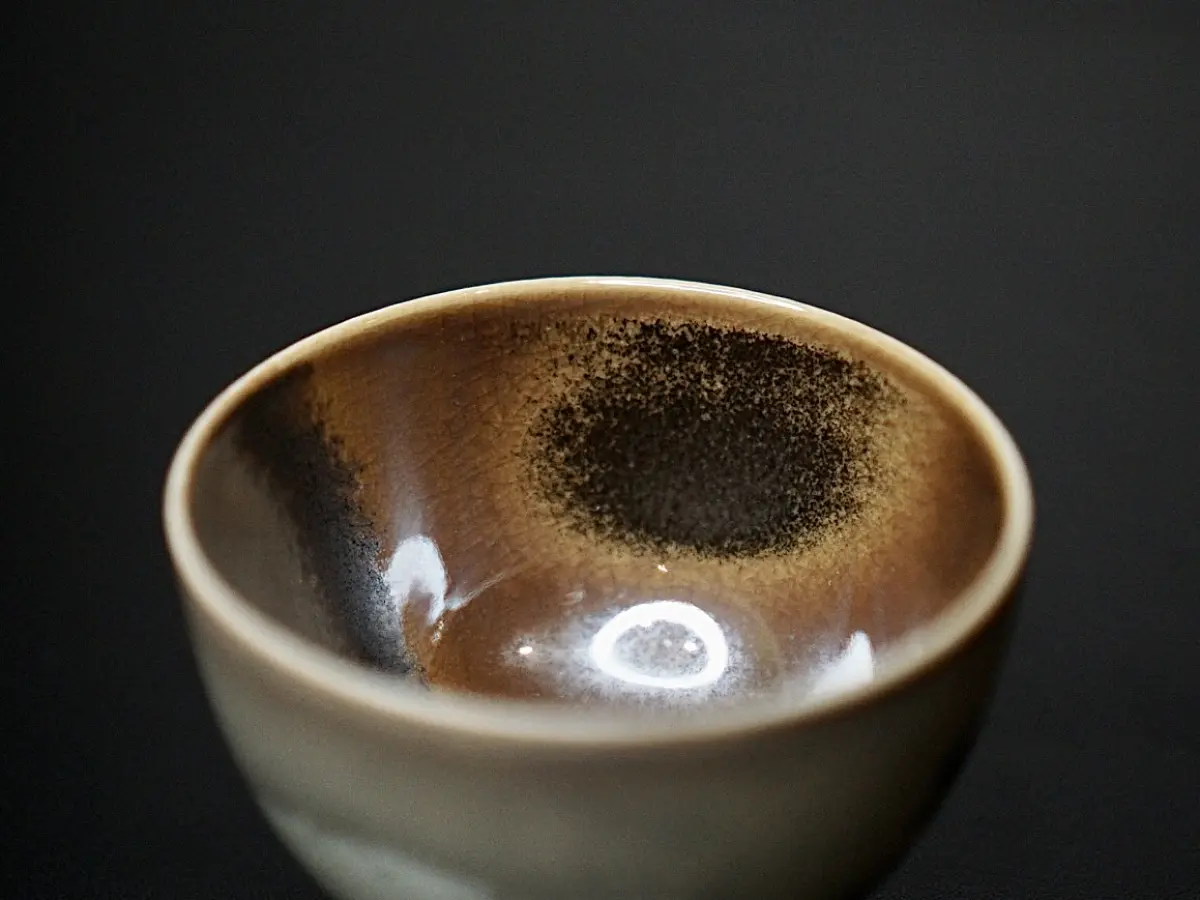 Пиала «Природные Пятна» № 95, керамика Цзиндэчжэнь, 95 мл