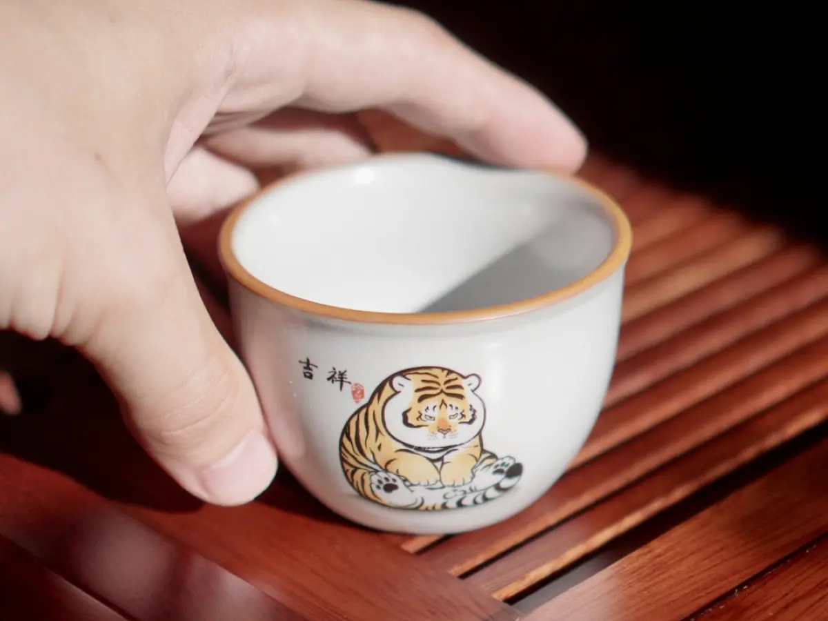 Пиала «Тигр» № 22, керамика, 110 мл