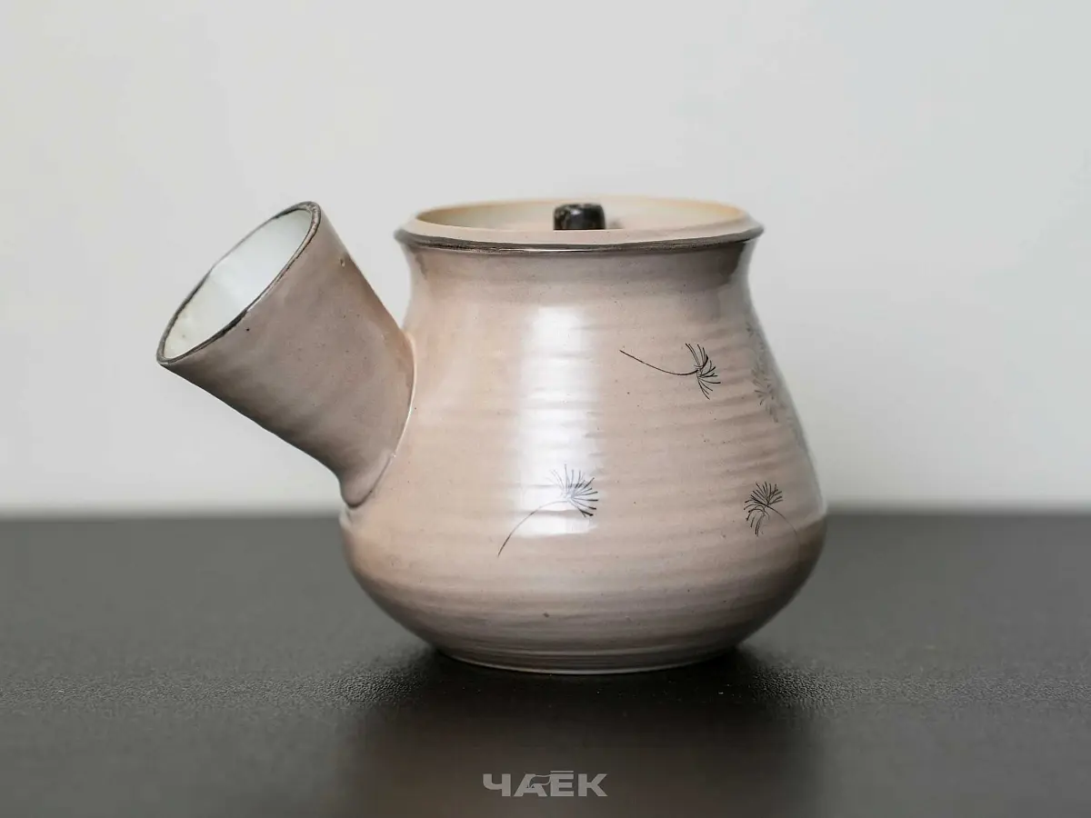 Чайник с боковой ручкой № 561, керамика Цзиндэчжэнь, 130 мл