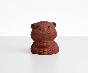 Чайная фигурка «Кот» № 60, исинская глина