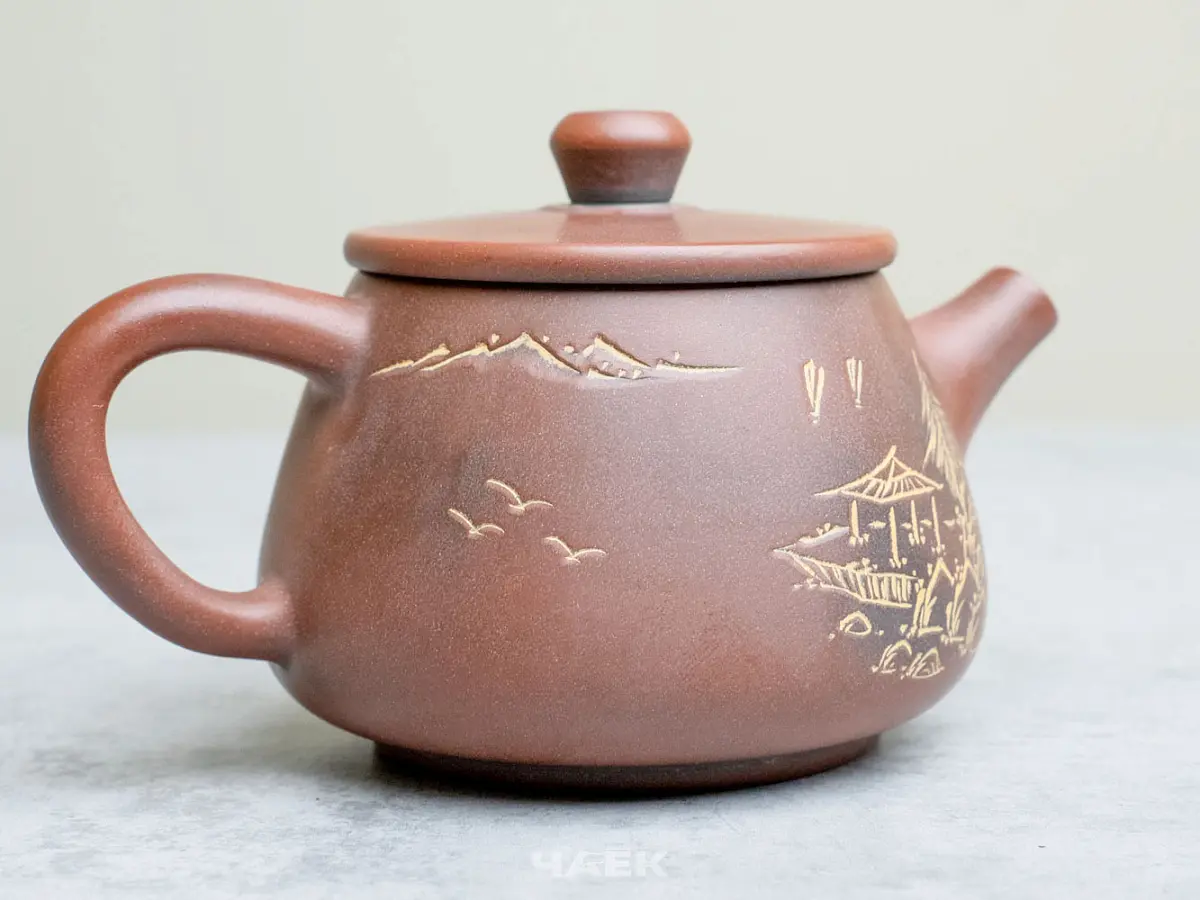 Чайник из Гуанси № 153, керамика Циньчжоу, 115 мл