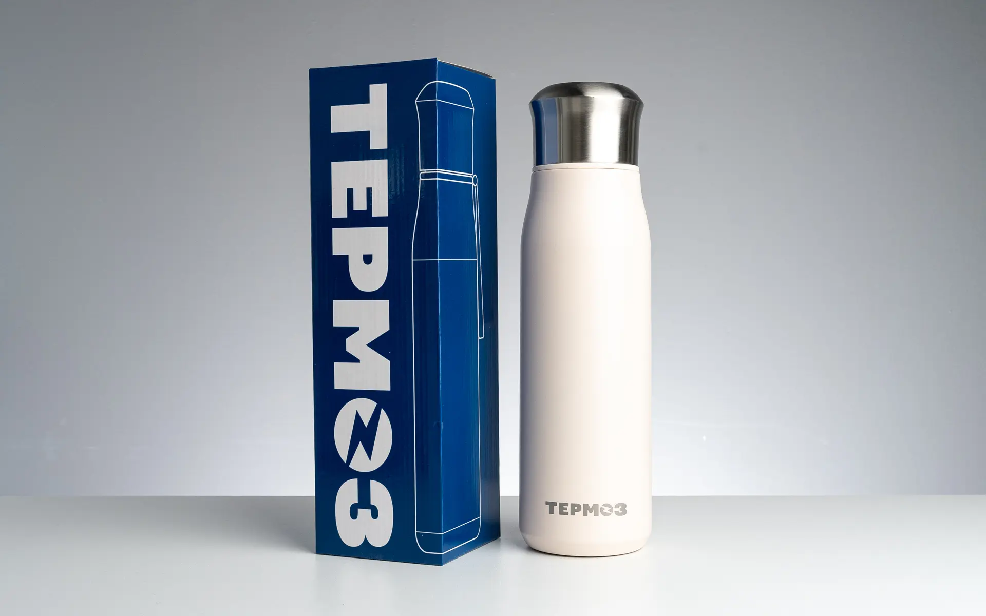 Термос для чая «ТЕРМÓЗ» с кнопкой, ЧАЁК, 800 мл