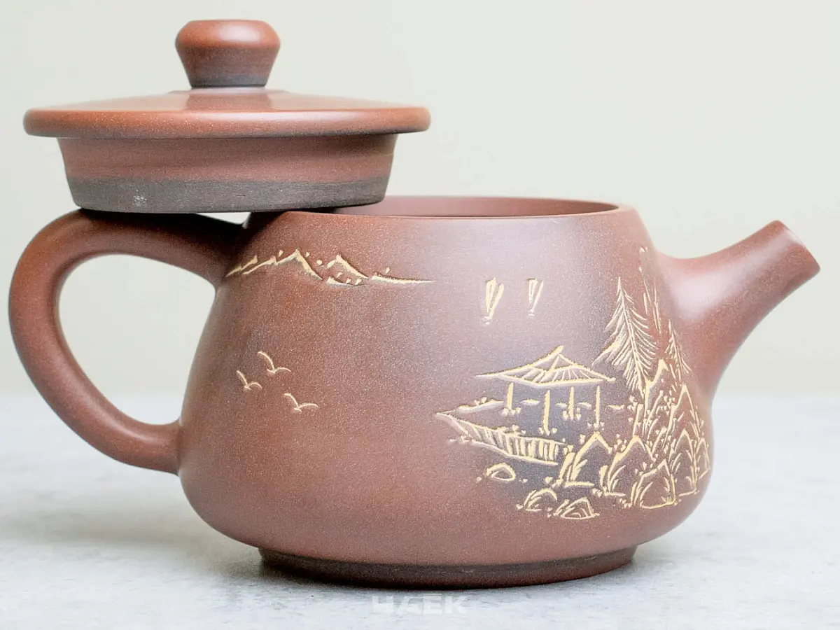 Чайник из Гуанси № 153, керамика Циньчжоу, 115 мл