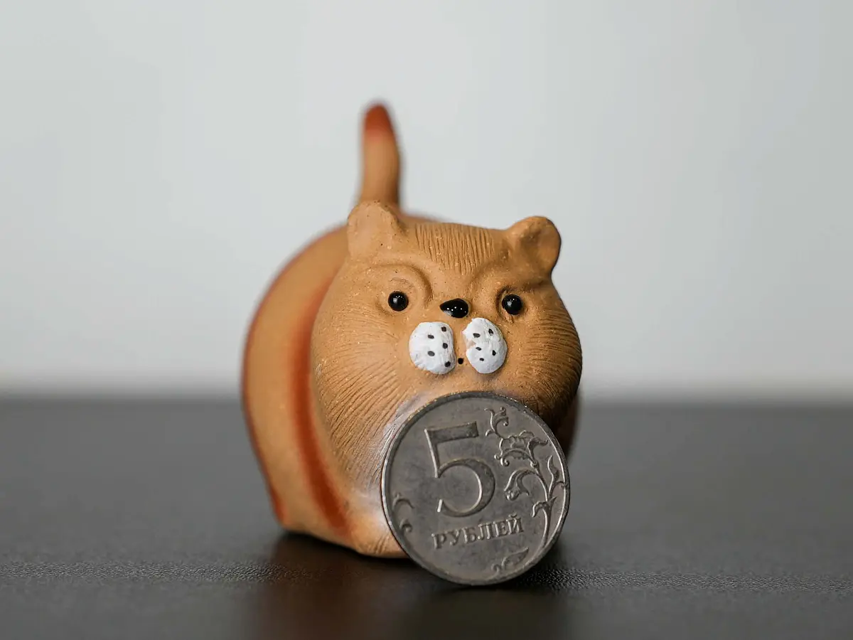 Чайная фигурка «Кот Васька» № 39, исинская глина