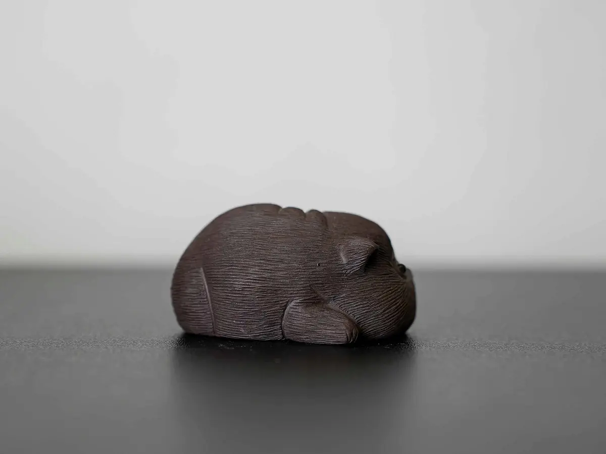 Чайная фигурка «Котёнок» № 57, исинская глина