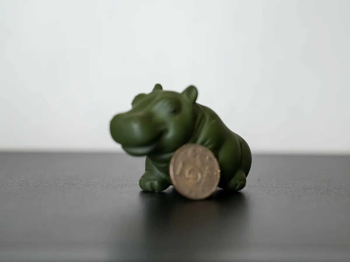 Чайная фигурка «Бегемот» № 96, исинская глина