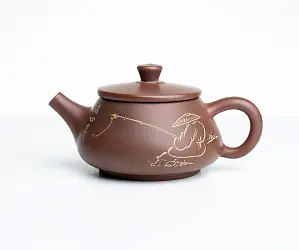 Чайник из Гуанси № 1043, керамика Циньчжоу, 115 мл
