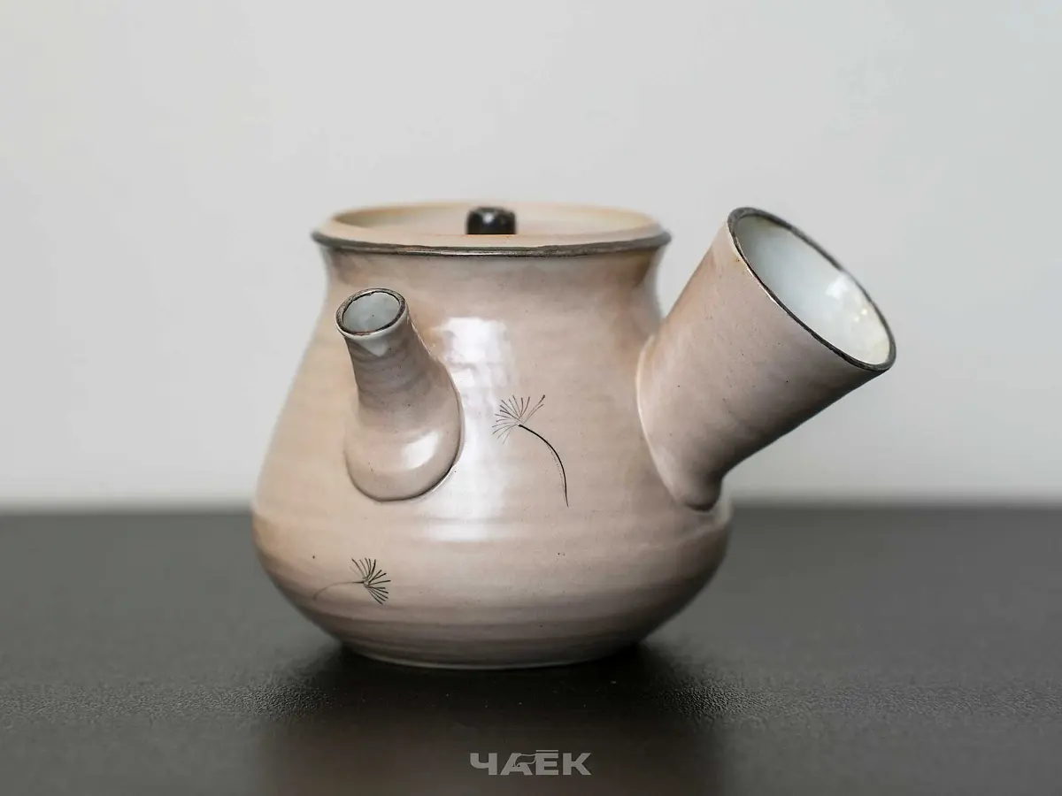 Чайник с боковой ручкой № 561, керамика Цзиндэчжэнь, 130 мл