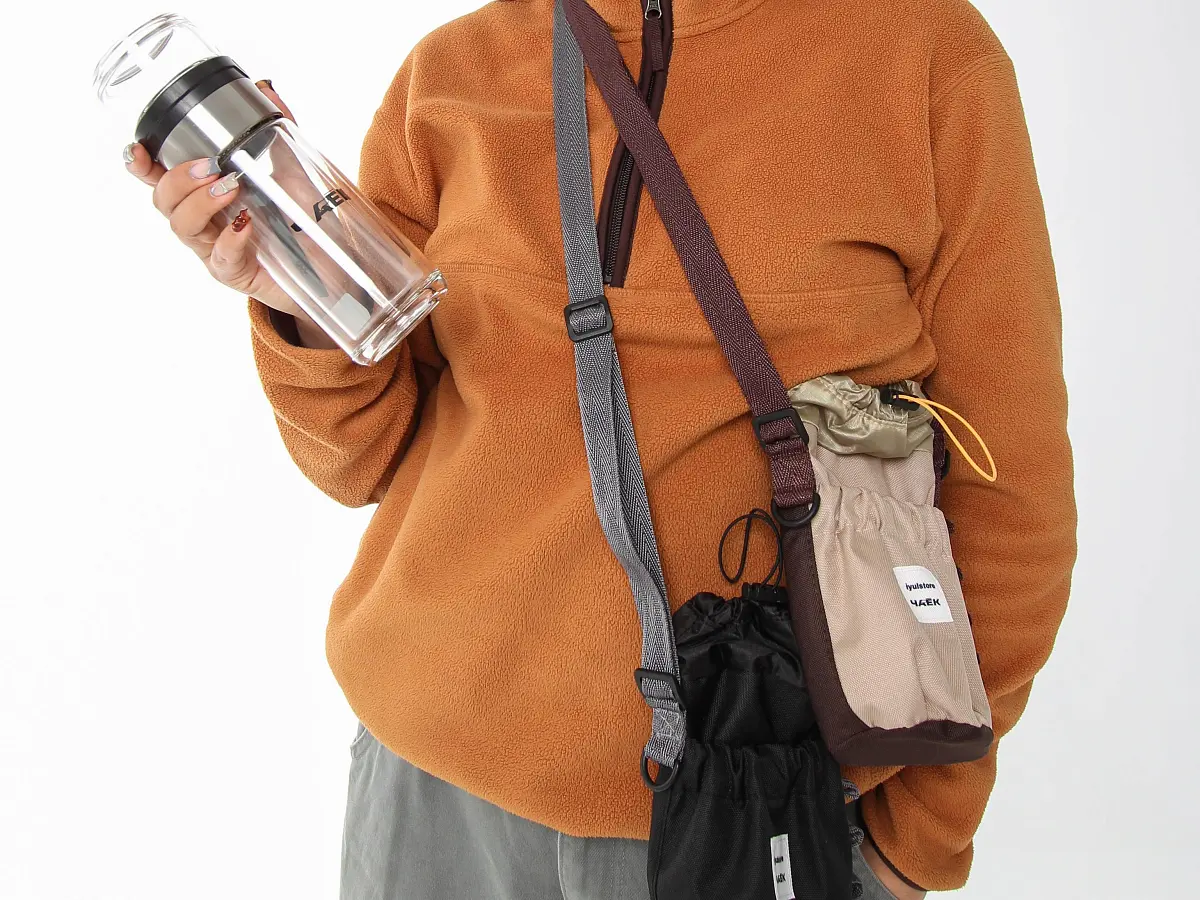 Сумка для колбы «Я с тобой», бежевая