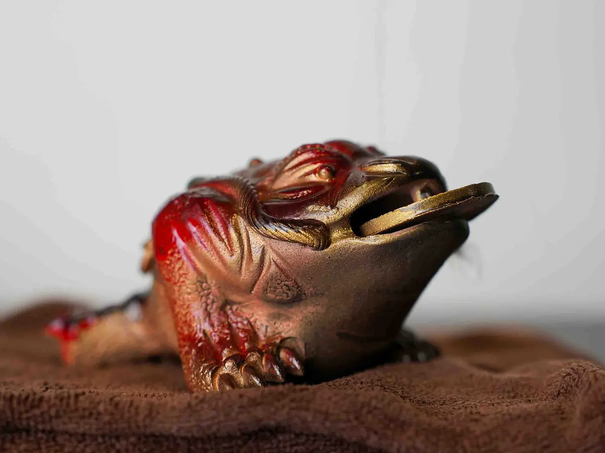 Чайная фигурка «Денежная жаба» № 61, исинская глина