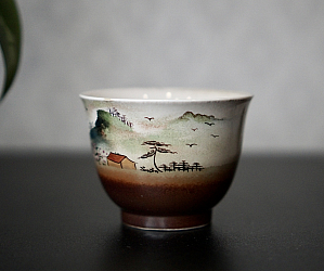 Пиала «Тёплый Дом» №79, керамика Цзиндэчжэнь, 128 мл