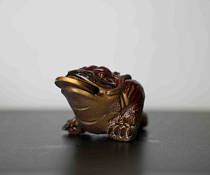 Чайная фигурка «Денежная жаба» №61, исинская глина
