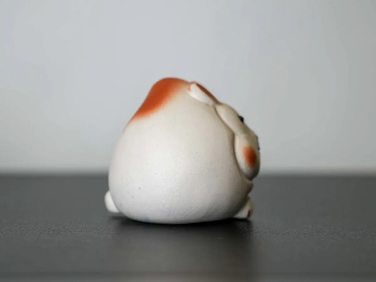 Чайная фигурка «Персиковый кролик» № 28, исинская глина