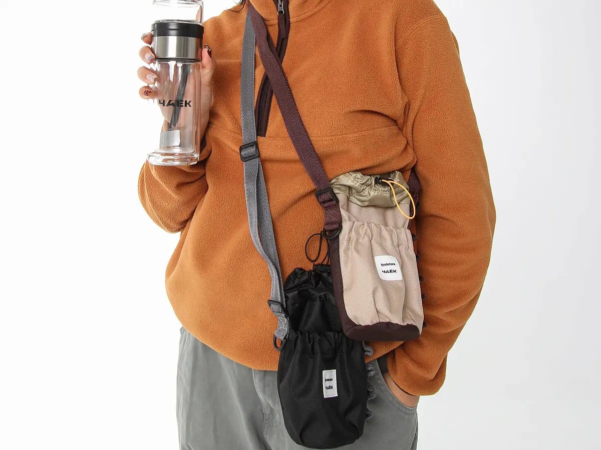 Сумка для колбы «Я с тобой», чёрная