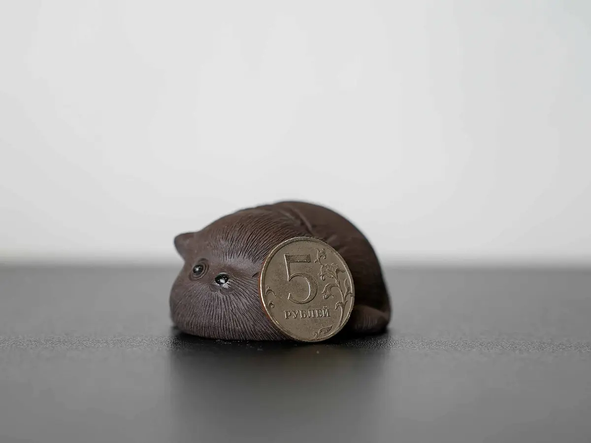 Чайная фигурка «Котёнок» № 57, исинская глина