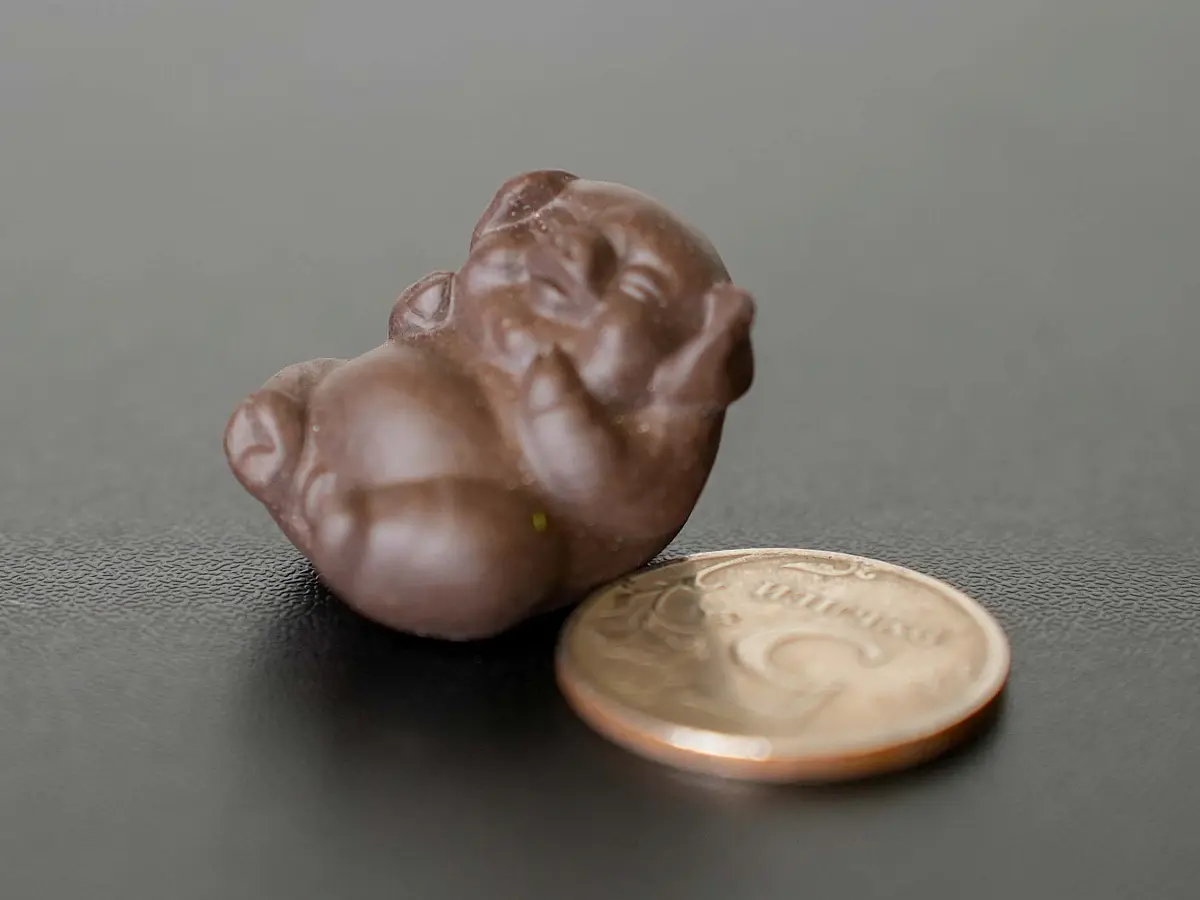 Чайная фигурка «Беззаботный поросёнок» № 76, исинская глина