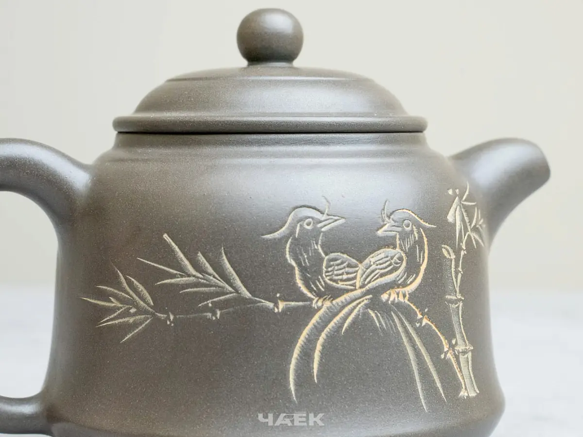 Чайник из Гуанси № 163, керамика Циньчжоу, 185 мл