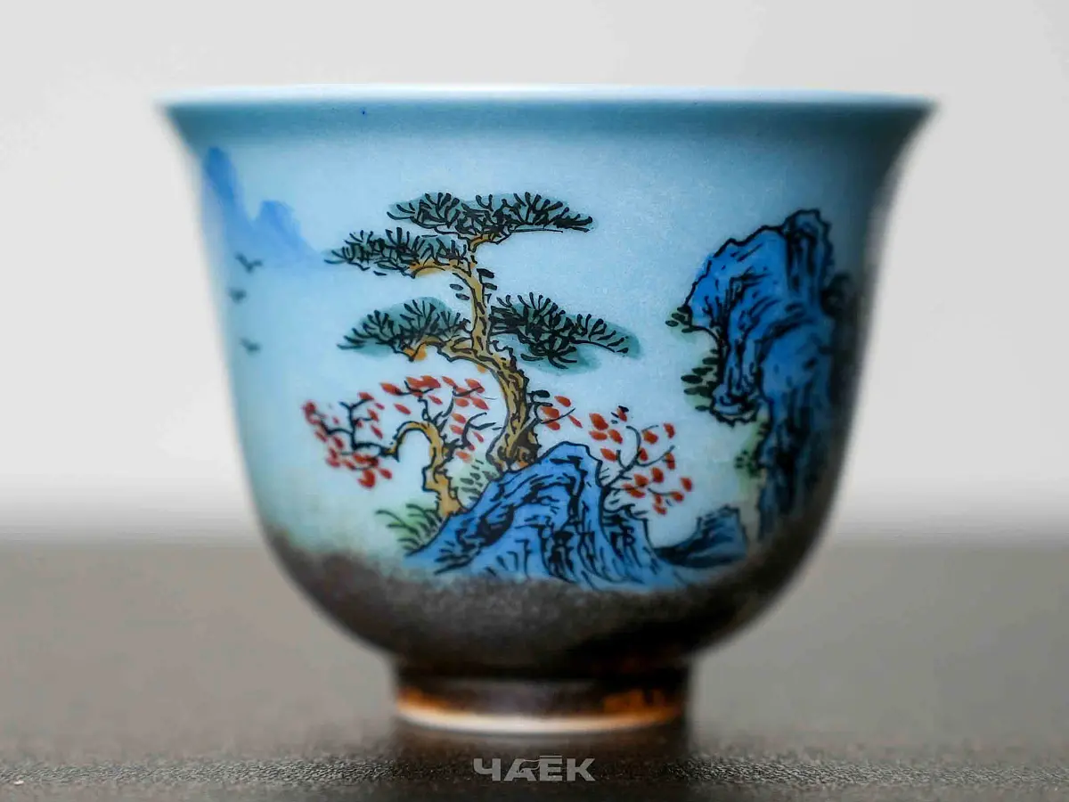 Пиала № 329, керамика Цзиндэчжэнь, 88 мл